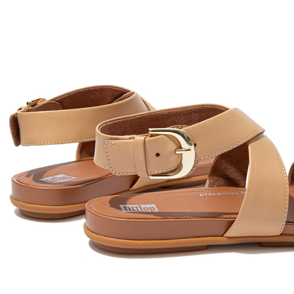 Fitflop Womens Sandals Brown - Gracie Buckle Leather Ankle-strap - WE4687912